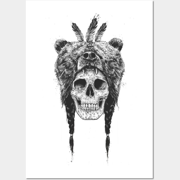 Dead shaman (b&w) Wall Art by soltib